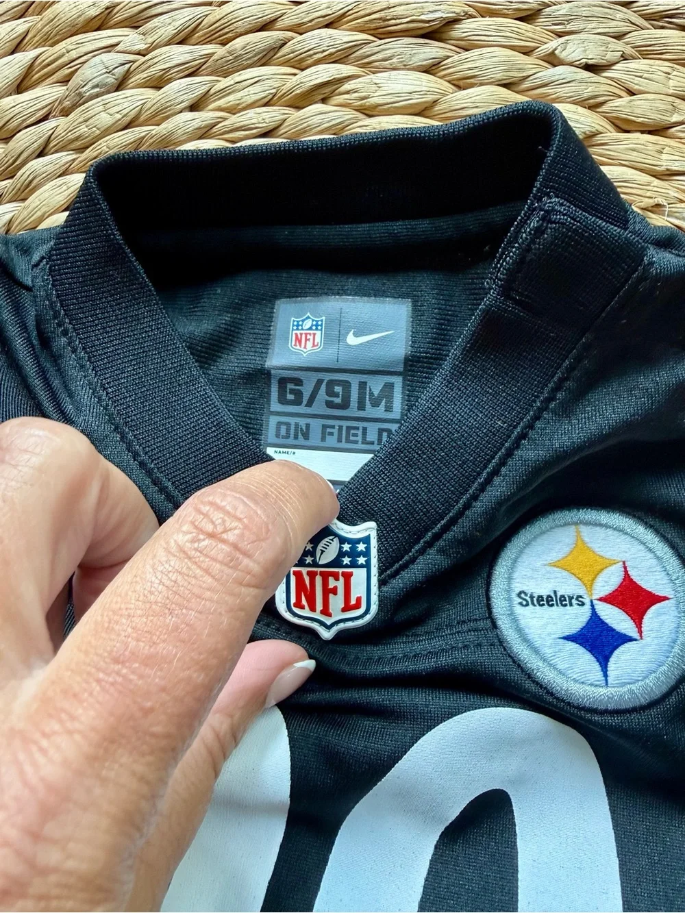 Steelers TJ Watt Game Romper Jersey by Nike 6-9 Months